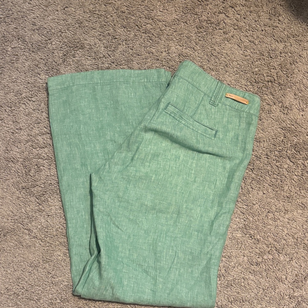 Pilcro And The Letter Press Anthropologie Light Green Wide-Leg Trousers - Picture 6 of 6